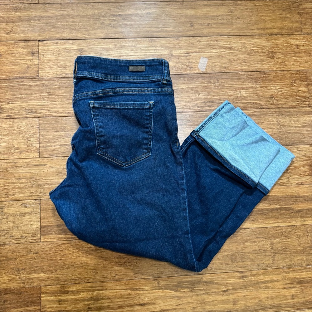 Kut from the Kloth Cameron Cuffed Dark Blue Ankle Jeans 14 - Picture 11 of 11